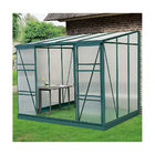 Pent Roof Aluminium Frame Greenhouse 8ft 1.0mm For Mushroom Polycarbonate Sheet