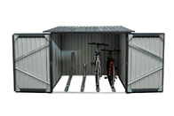 Easy Assembly Metal Bike Storage Shed 3 / 4 Seats 0.25mm thickness 81inch 64.1inch