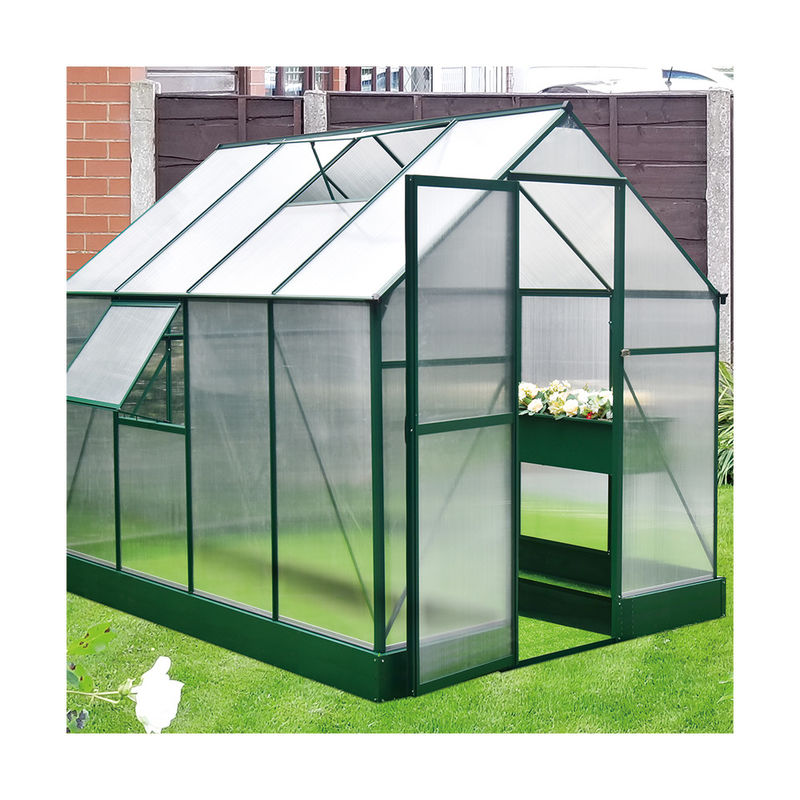 4x6ft Aluminium Frame Greenhouse 10 X 6 Polycarbonate Greenhouse